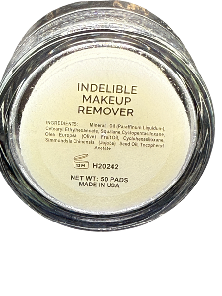 Indelible make up remover