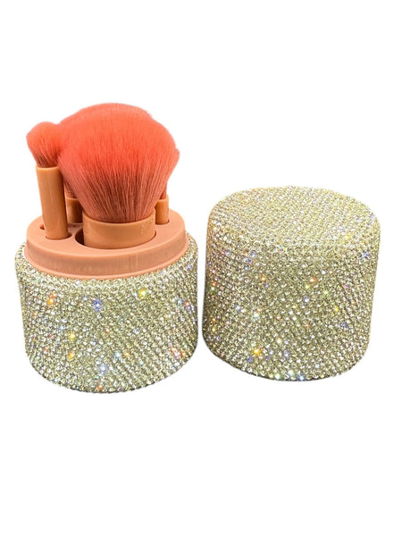 Rhinestone make up brush stand - Golden Caviar Skin Care