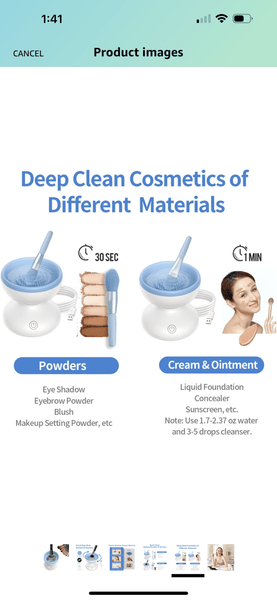 Makeup brush machine cleaner - Golden Caviar Skin Care